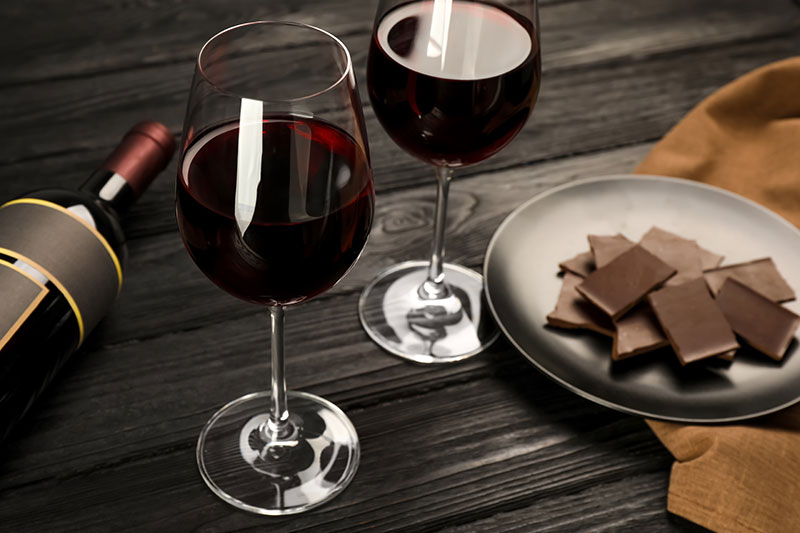 como harmonizar vinho e chocolate