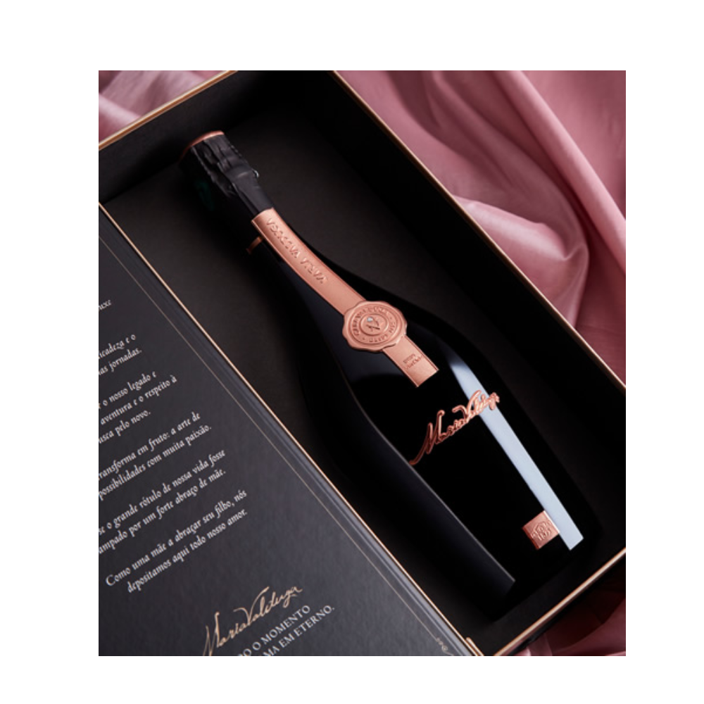 Espumante Maria Valduga Brut Rosé Com Embalagem Especial - Casa Valduga 750 ml - Imagem 2