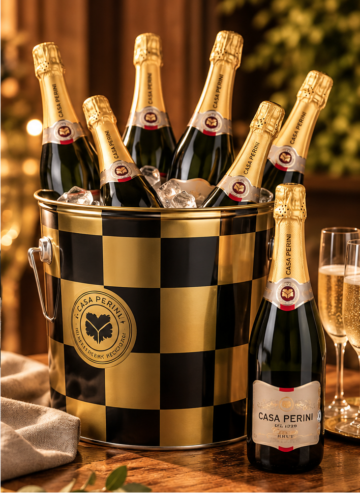 Balde Casa Perini Alexandre Herchcovitch com 7 Espumantes Brut de 750 ml - Imagem 2